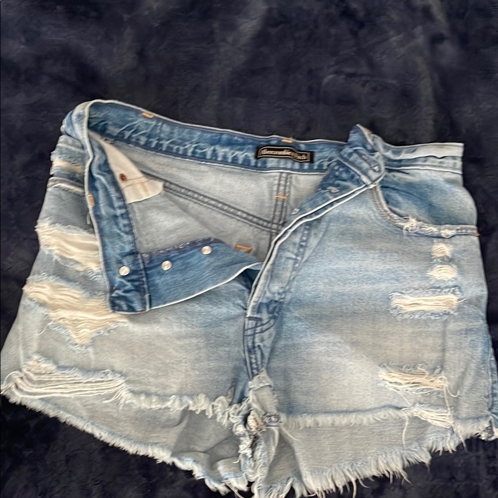Distressed Denim Shorts